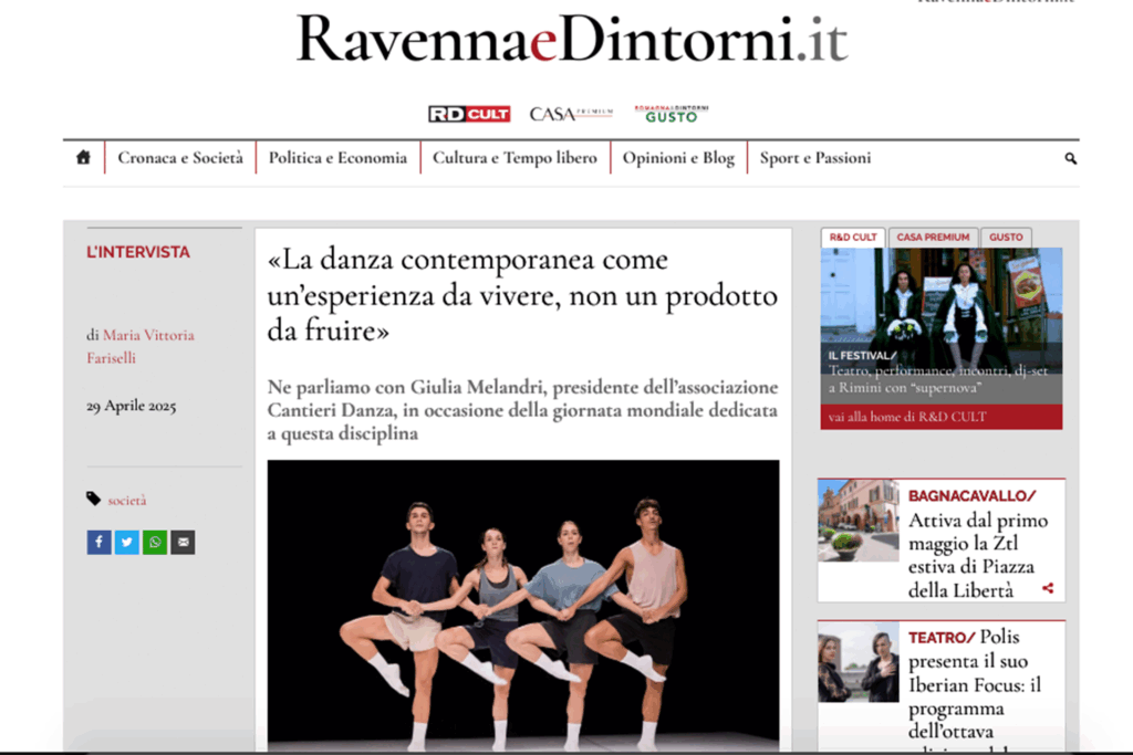 Ravenna&Dintorni - intervista a Giulia Melandri